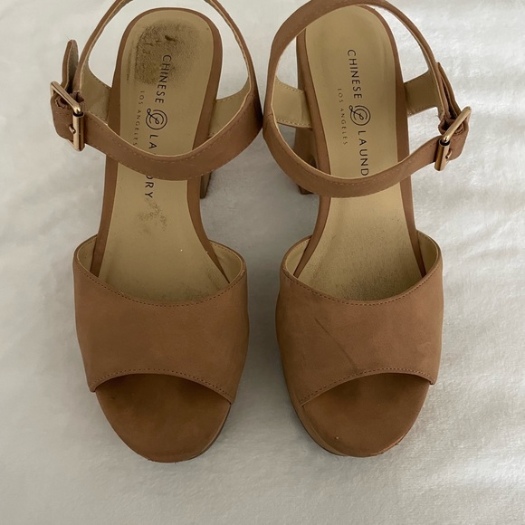 Chinese Laundry Brown Strap Heels - Picture 1 of 4